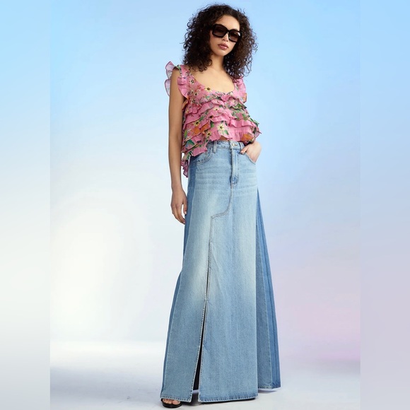 Cynthia Rowley Nola Ruffle Tank Blouse - Picture 9 of 17